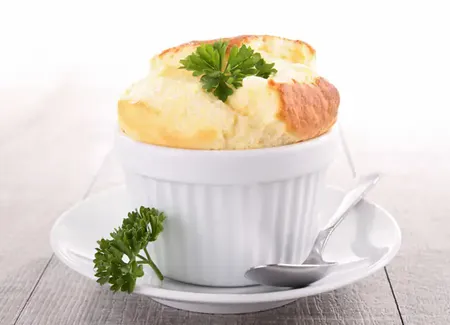 Petit soufflé léger au fromage de chèvre