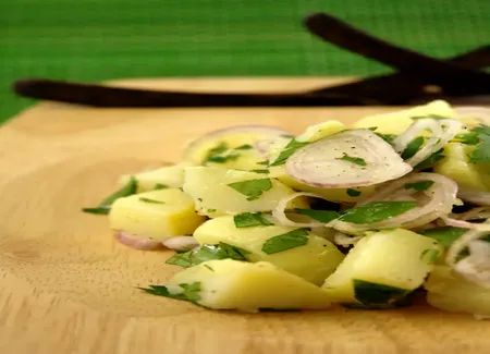 Salade pomme de terre échalotes de mamie margot