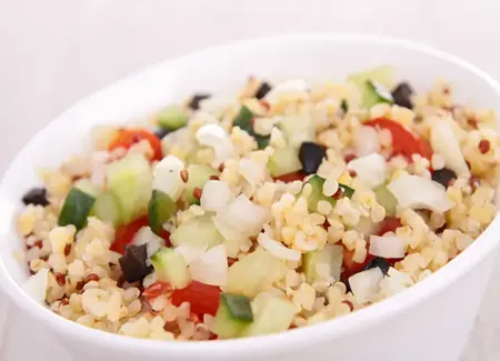 Taboulé et ses légumes frais