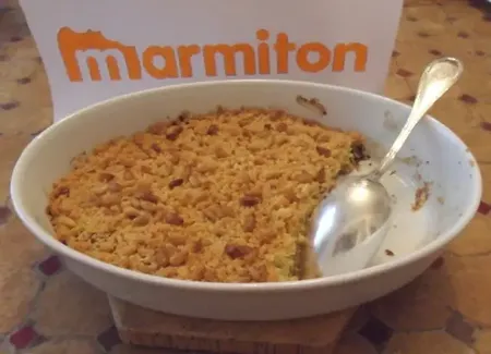 Crumble de poulet au fromage
