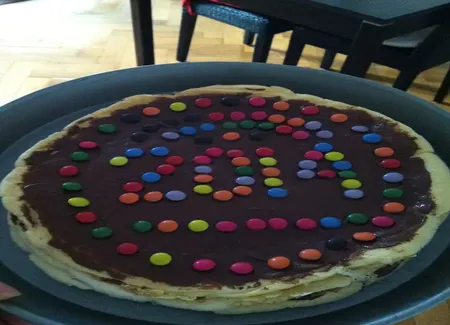 Gâteau de crêpes au nutella