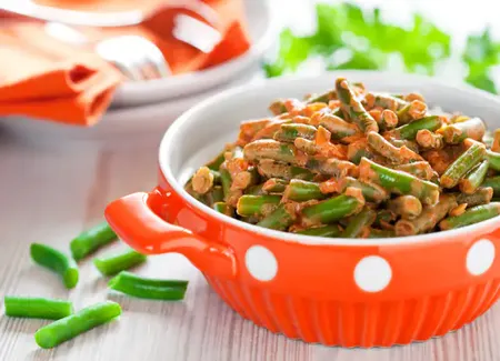 Haricots verts à la bolognaise