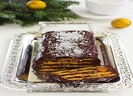 Bûche chocolat-mandarine