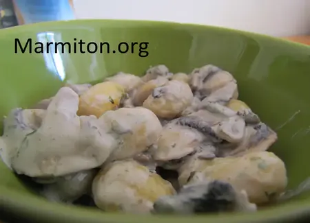 Gnocchi maison sauce champignons