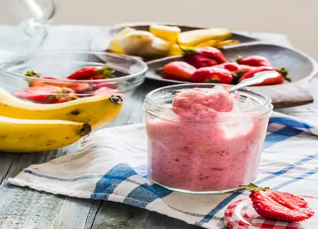 Sorbet fraise-banane