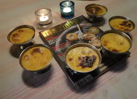 Petits flans à la vanille simples