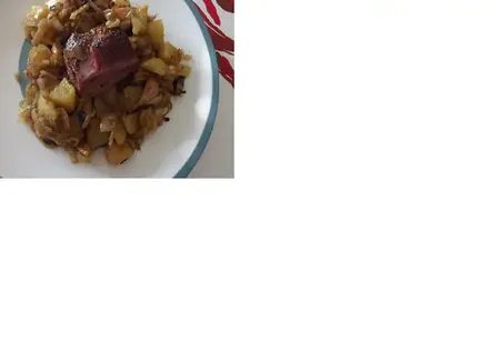 Palette de porc demi-sel au four d'rv
