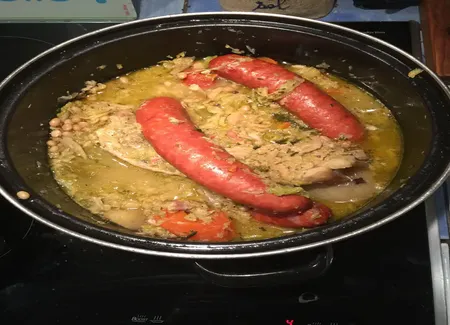 Potée au chou et vin blanc
