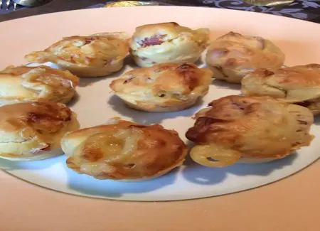 Muffins salés comté et bacon pour l'apéritif