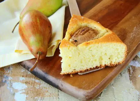 Gâteau au yaourt et à la poire