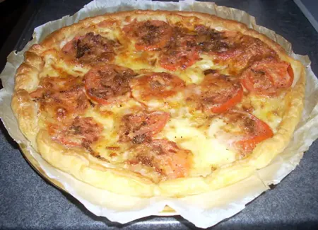 Tarte à la mozzarella