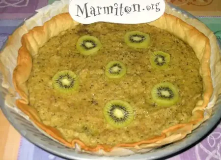 Tarte au kiwis et à la noix de coco