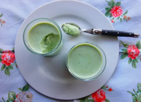 Panna cotta pistache