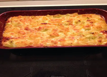 Gratin de poireaux et pommes de terre
