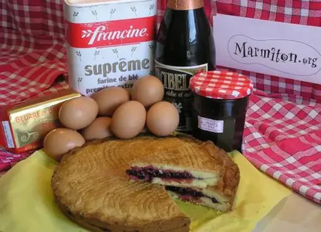 Gâteau breton à la confiture