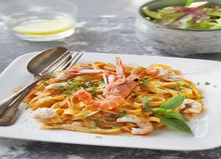 Pâtes aux langoustines
