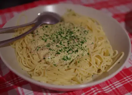 Spaguettis parisiennes façon mennet'