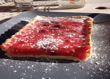 Tarte aux pralines rapide