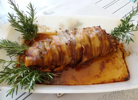 Filet mignon de porc en habit de lard