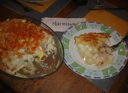 Parmentier chou-fleur jambon de mtv