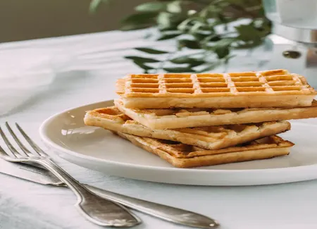 Gaufres au yaourt et à la farine d'épeautre
