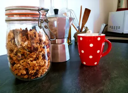 Granola aux fruits secs et chocolat