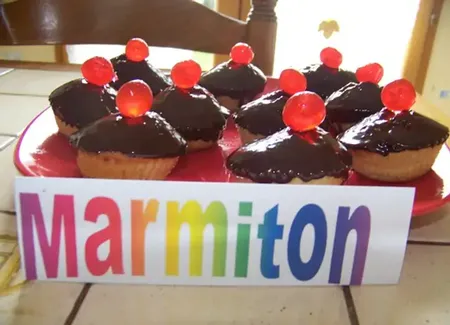 Financiers nappés au chocolat