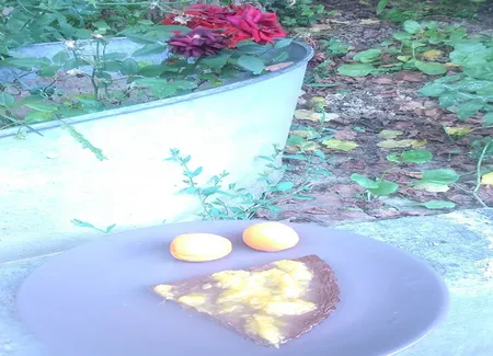 Fondant choco-banane-pêche