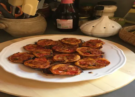 Palmiers tomate-basilic-olives
