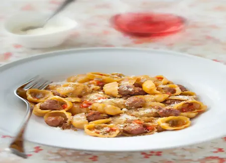 Pastasotto poivron merguez (pâtes façon risotto)