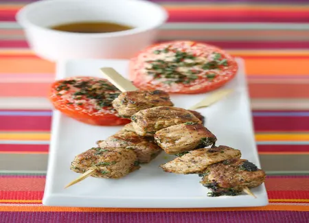 Brochettes de veau à l'orientale