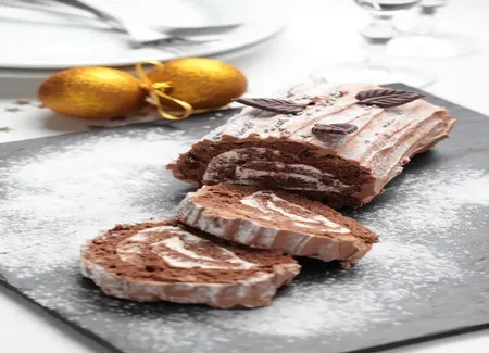 Bûche de noël rapide et pas cher !