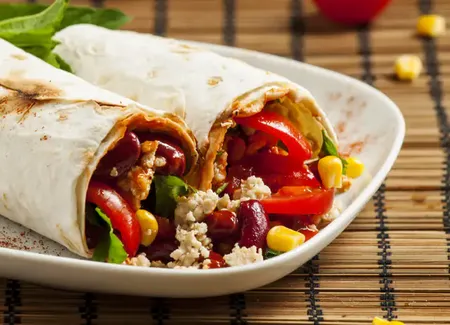 Fajitas végétariennes aux haricots rouges