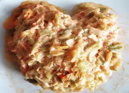 Gnocchis aux poireaux et gorgonzola