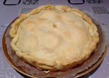 Tourte de pommes de terre et chèvre