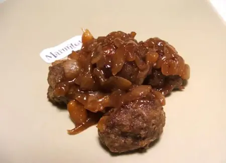 Boulets à la liégeoise au four