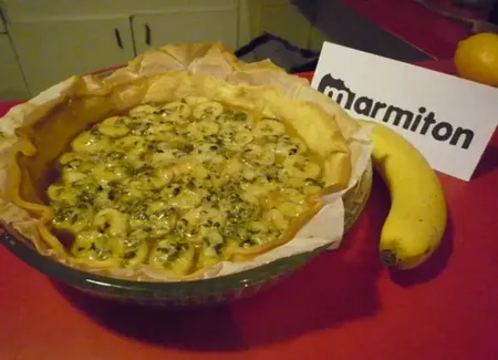 Tarte banane et roquefort