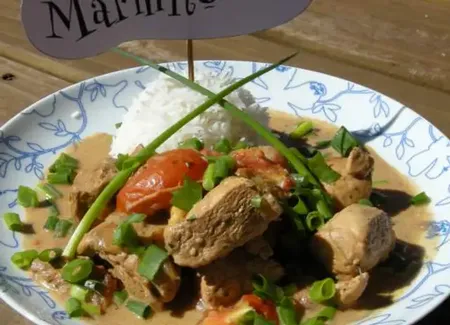 Poulet au coco sauce soja