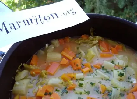 Céléri et carottes en sauce