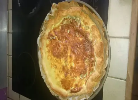 Quiche aux endives et au roquefort