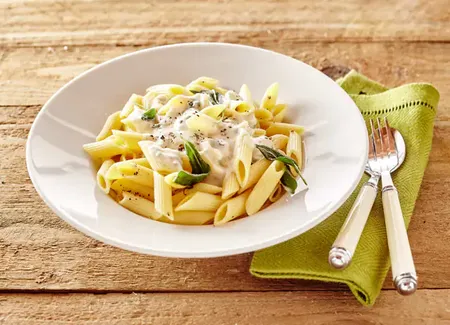 Penne aux quatre fromages