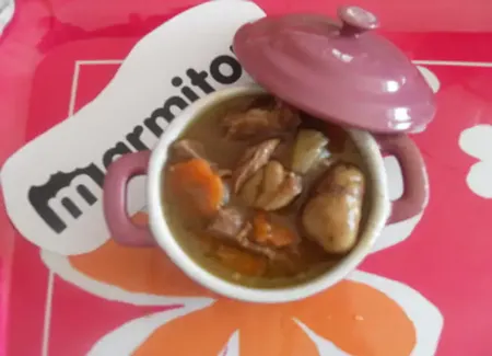 Boeuf bourguignon à la biere brune et aux châtaignes