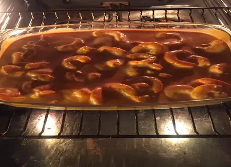 Pavés de saumon sauce crevettes