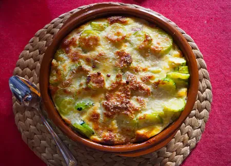 Gratin de courgettes au parmesan