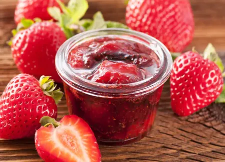Confiture de fraises au micro-ondes
