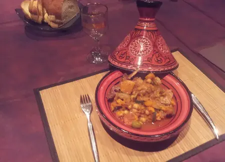 Tajine d'agneau aux légumes et patates douces