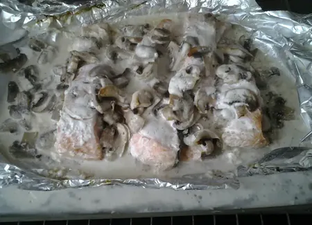 Filet de saumon frais en papillote