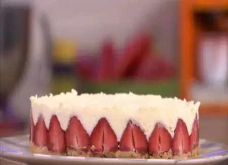 Cheesecake aux fraises et au fromage blanc