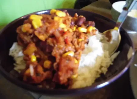 Chili vegan au haché végétal