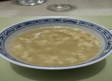Soupe de vermicelles à l'oeuf